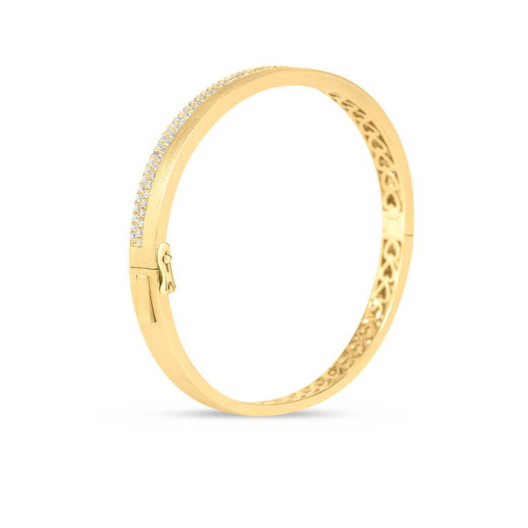 Diamond Pave Wide Bangle 5.4MM
