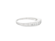 Flat Top Channel Set Diamond Wedding Band