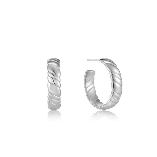 ANIA HAIE - SMOOTH TWIST HOOP EARRINGS