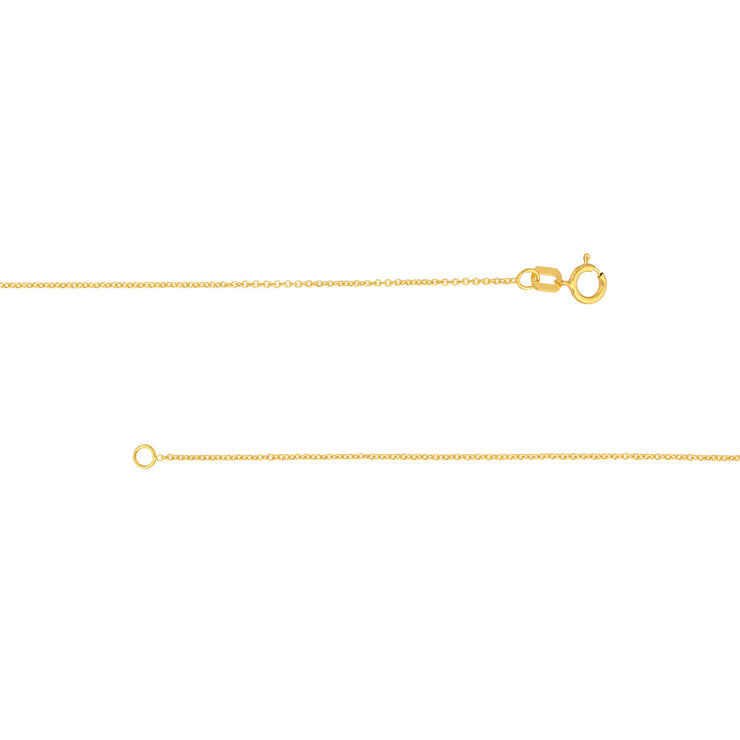 YELLOW GOLD CABLE CHAIN 16"