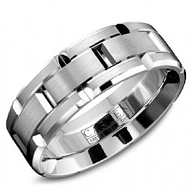 CROWN RING – MENS WEDDING BAND