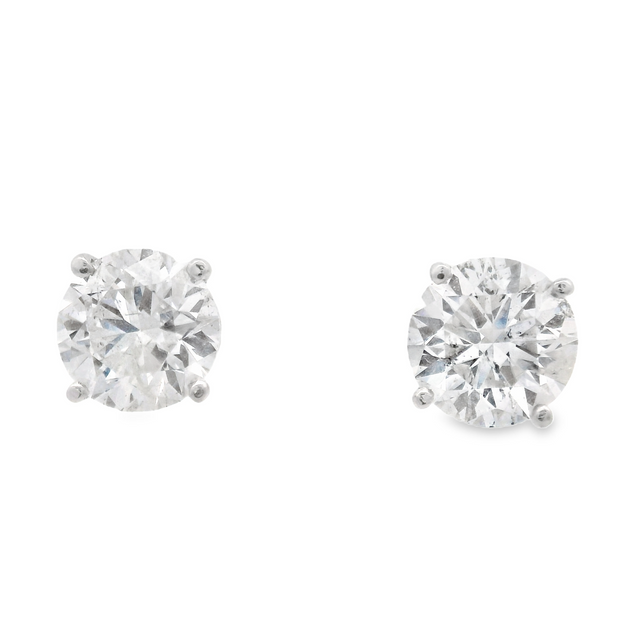 Diamond Stud Earrings - 4 Ct