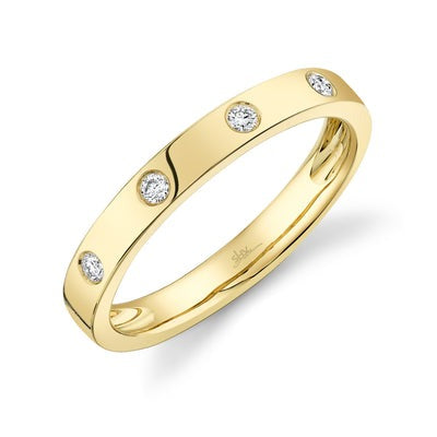 SHY CREATION - FLUSH SET DIAMOND BAND