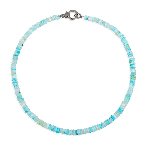 blue gemstone candy necklace - ela rae