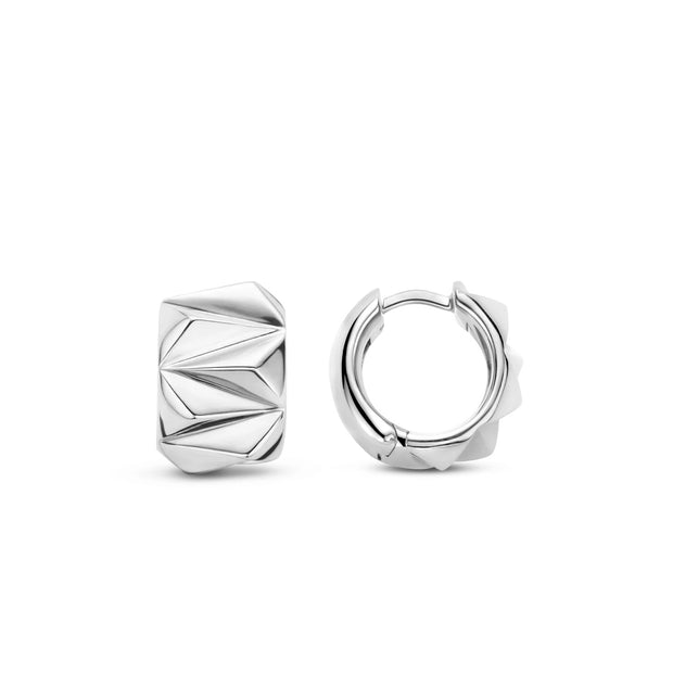 TI SENTO - STERLING SILVER CHUNKY HOOPS