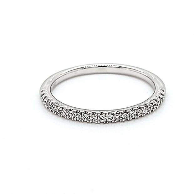 Pave Diamond Wedding Band – 0.20 Tcw