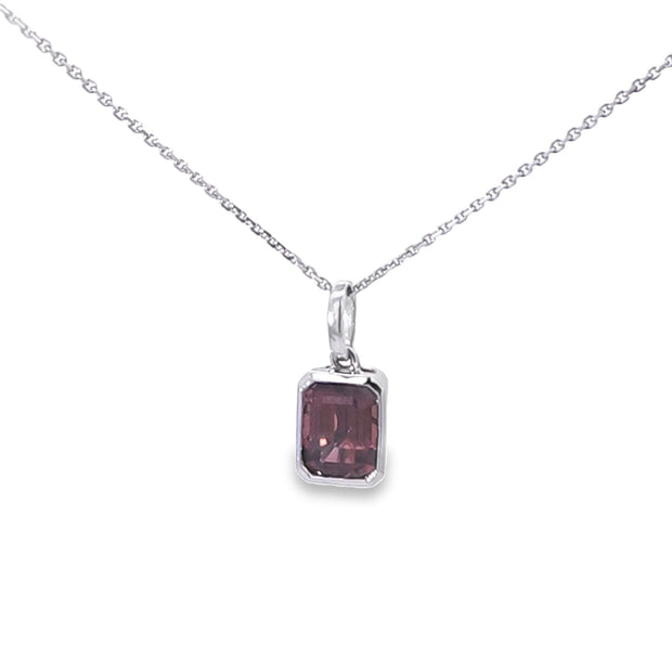 GARNET & DIAMOND PENDANT