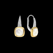 TI SENTO - PEARL TONE HOOP EARRINGS