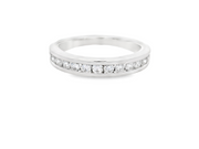 CHANNEL SET DIAMOND WEDDING BAND - 1/2 CT