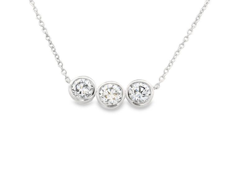 3 Stone Diamond Pendant