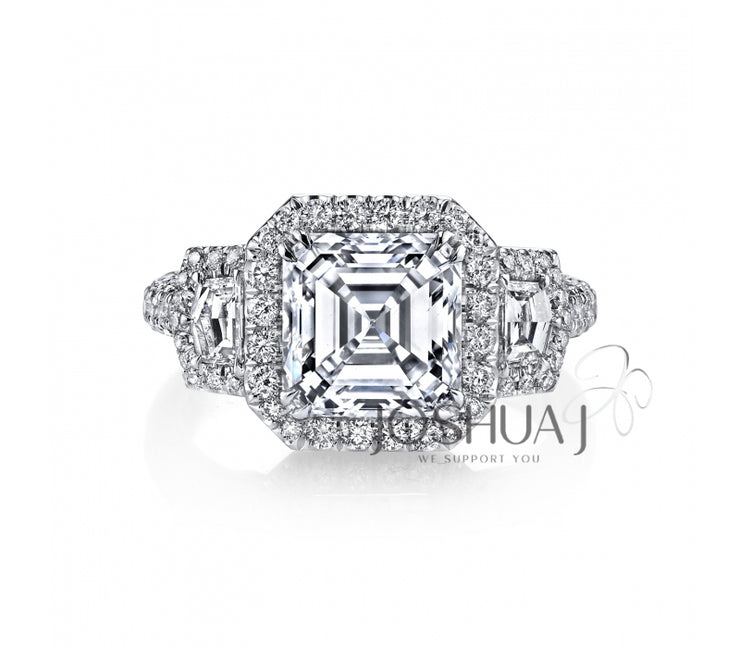 Diamond Engagement Ring - 3 Ct Asscher