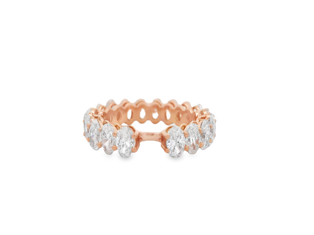 Oval Diamond Eternity Band