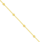 FACETED BEAD CHAIN NECKLACE