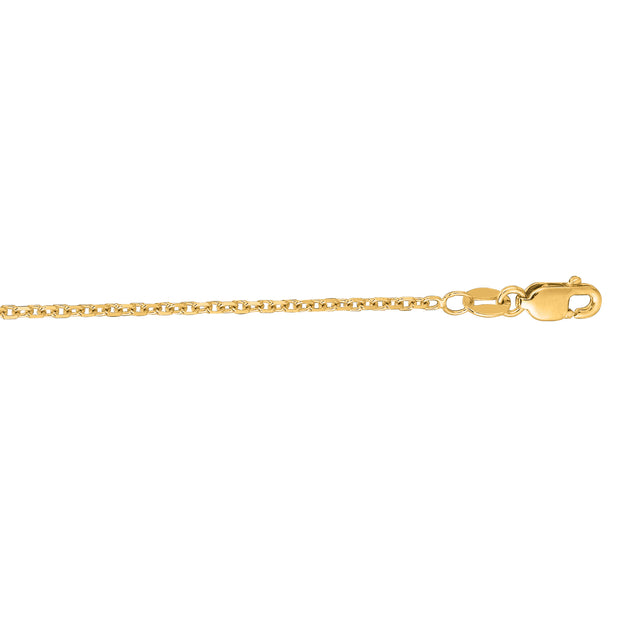 YELLOW GOLD CABLE CHAIN 20"
