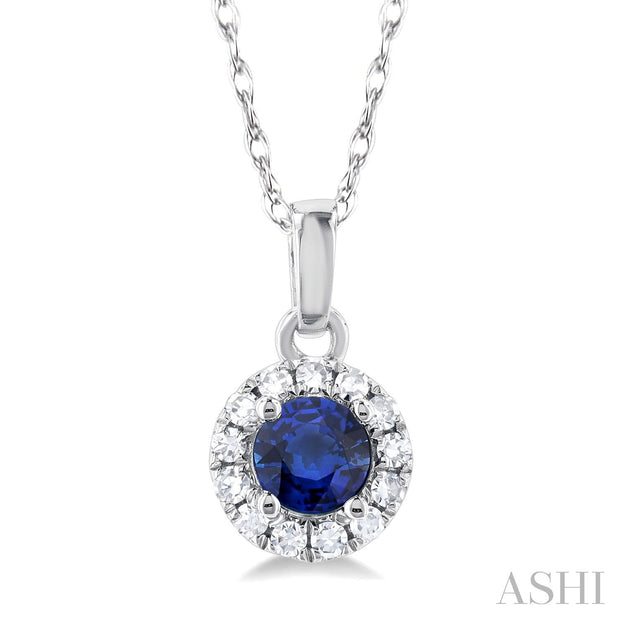 ASHI – SAPPHIRE & DIAMOND PENDANT