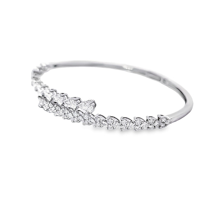 DIAMOND BYPASS BANGLE BRACELET