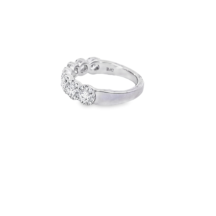 DIAMOND HALO WEDDING BAND – 1.00 TCW