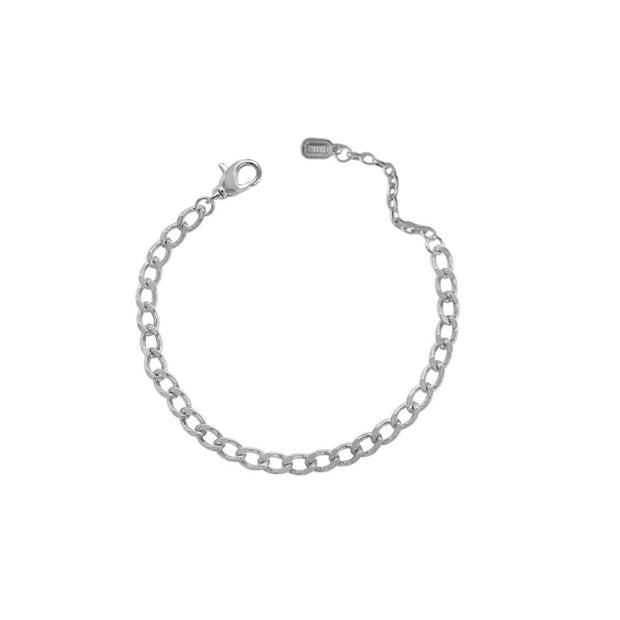CHARM ERA - DIY Curb Bracelet - Silver