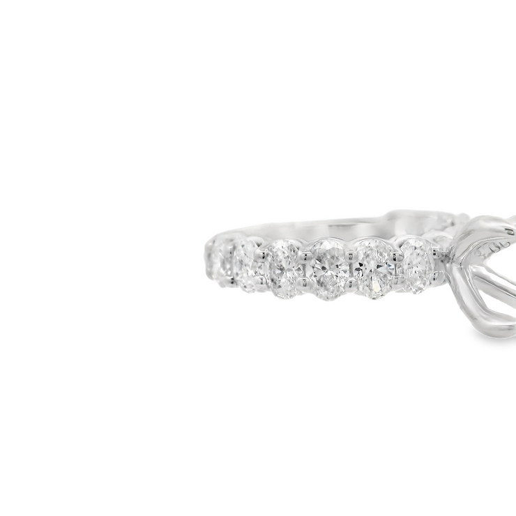 OVAL DIAMOND ENGAGEMENT RING SETTING – 1 ¾  CT