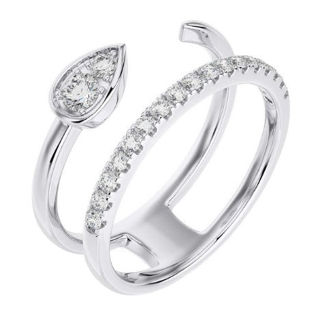 Double Row Diamond Ring