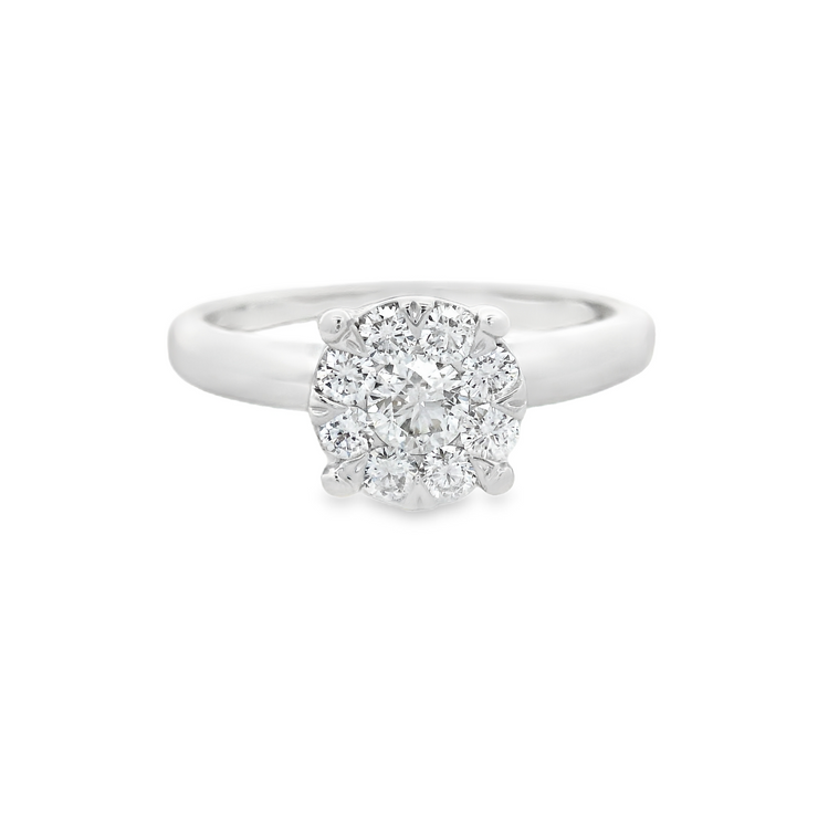 Ashi - Lovebright Round Cut Diamond Ring (1/2Cttw)