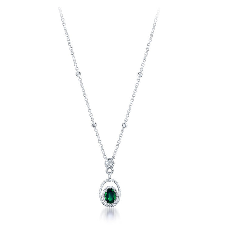 Emerald & Diamond Pendant