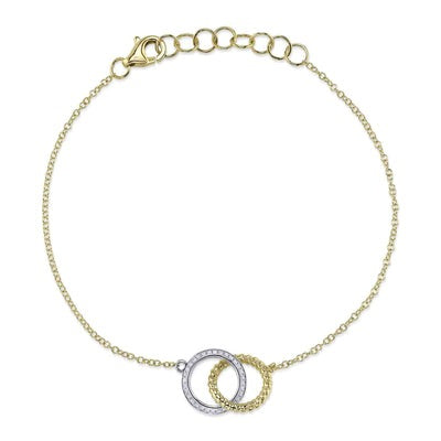 Shy Creation - Interlocking Diamond Bracelet