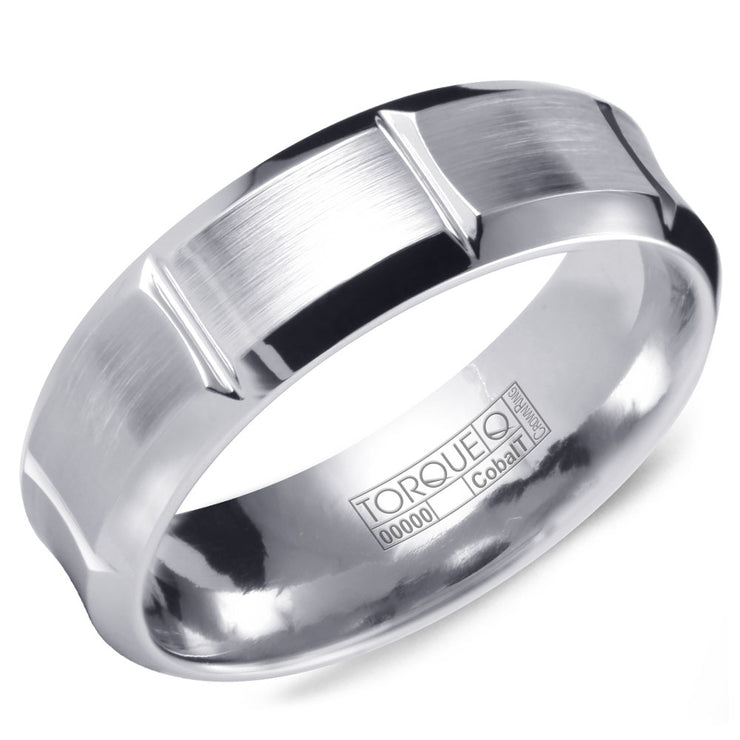 CROWN RING – MENS COBALT WEDDING BAND