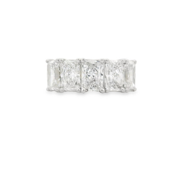 Radiant Cut 5 Stone Diamond Ring - 5 Ct