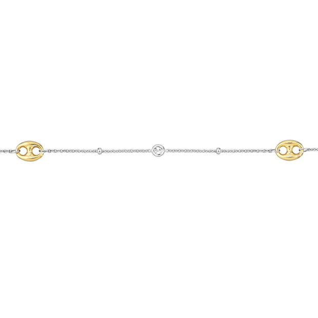 TWO TONE ANKLET