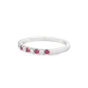 RUBY & DIAMOND BAND 0.35CTW