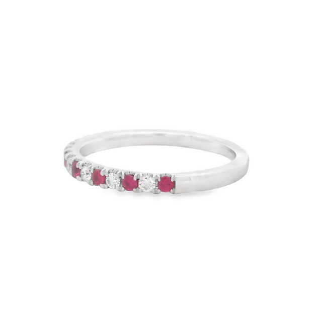 RUBY & DIAMOND BAND 0.35CTW