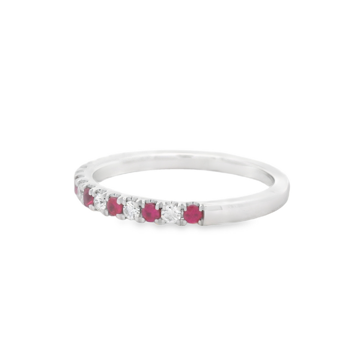 RUBY & DIAMOND BAND 0.35CTW