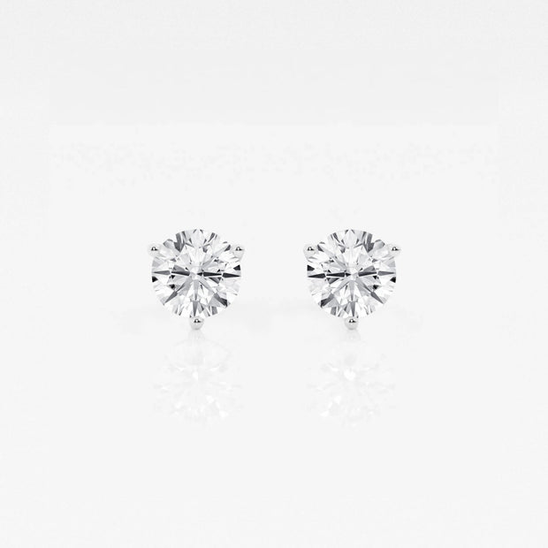 Martini Diamond Stud Earrings - 1 1/2 Ct