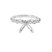 ALTERNATING SIZE DIAMOND ENGAGEMENT RING SETTING – 0.50 TCW