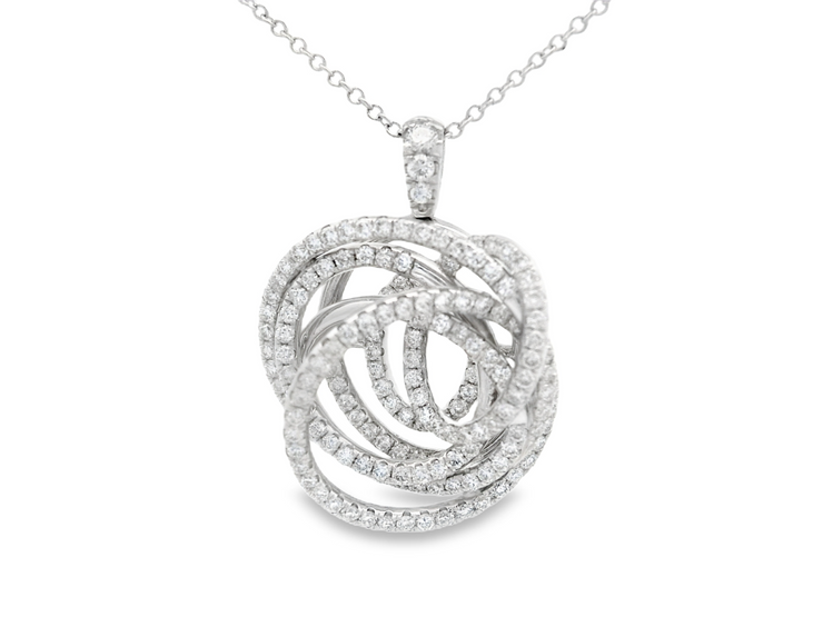 DIAMOND SCRIBBLE PENDANT