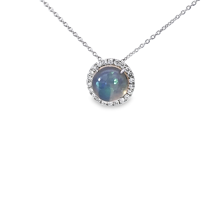 OPAL & DIAMOND PENDANT