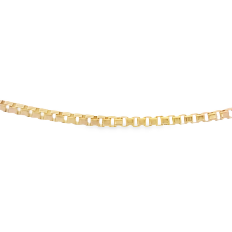 0.95mm Yellow Gold Box Chain