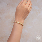 Shy Creation - YELLOW GOLD MATTE BANGLE