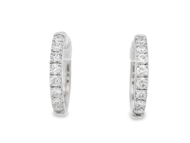 Diamond Hoop Earrings