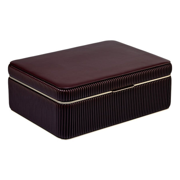 Wolf - Bella Large Jewelry Box - Bordeaux