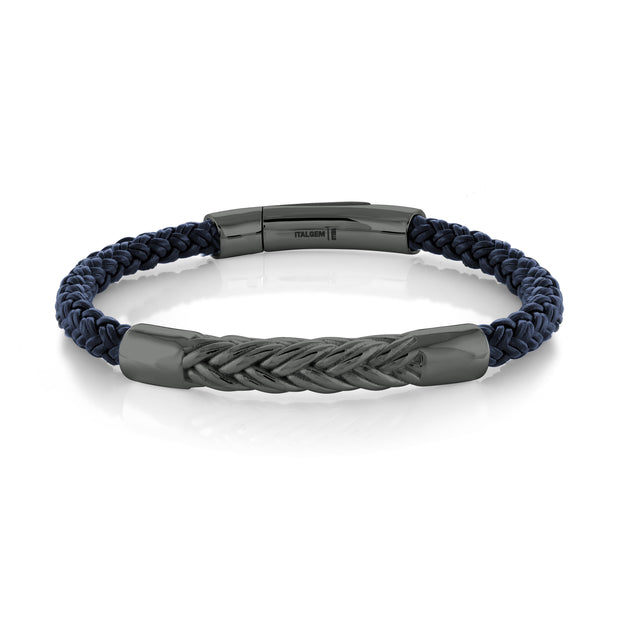 BLUE LEATHER BRACELET