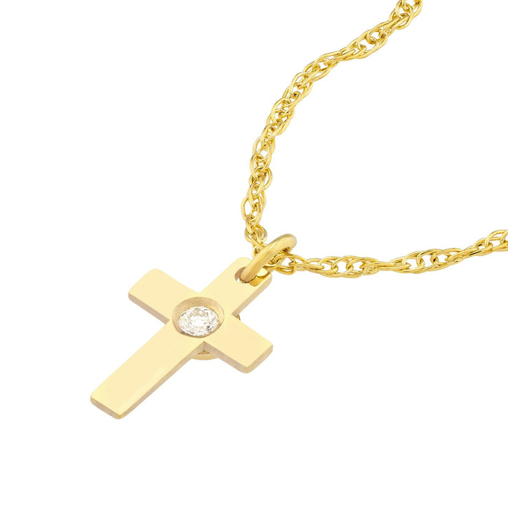 Small Diamond Cross Pendant