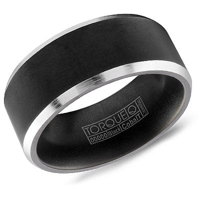 CROWN RING - BLACK COBALT WITH WHITE SIDES BAND