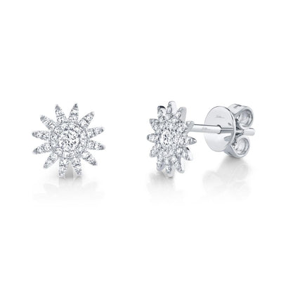 SHY CREATION - DIAMOND STARBURST STUD EARRINGS