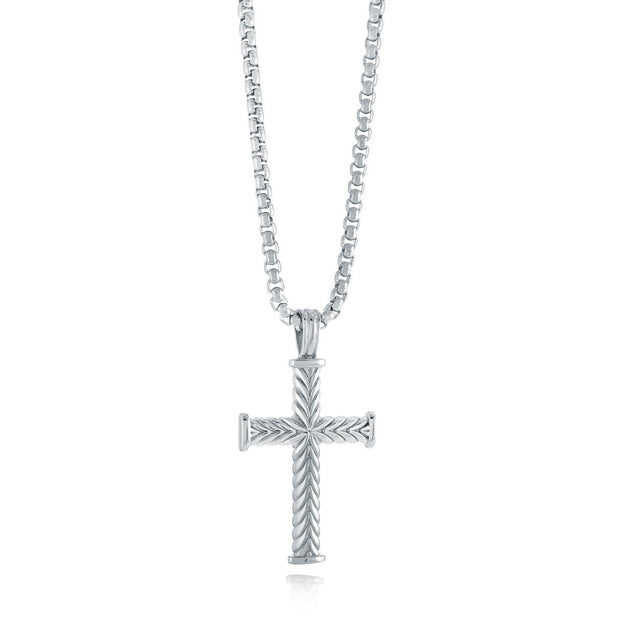 Chevron Cross Pendant