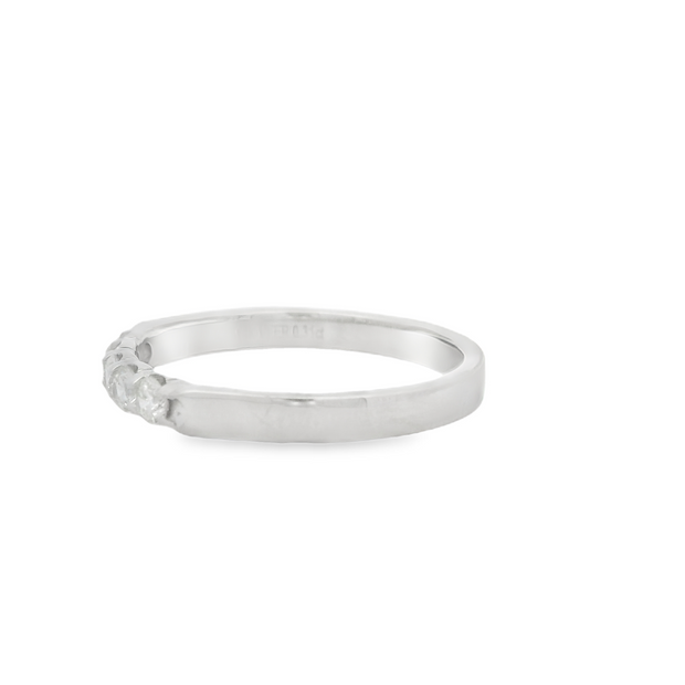 5 Stone Diamond Wedding Band - 1/3 Ct