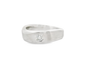 Flush Set Wave Diamond Band