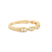 MARQUISE SHAPE DIAMOND WEDDING BAND