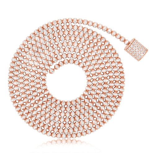 ROSE GOLD CUBIC ZIRCONIA NECKLACE